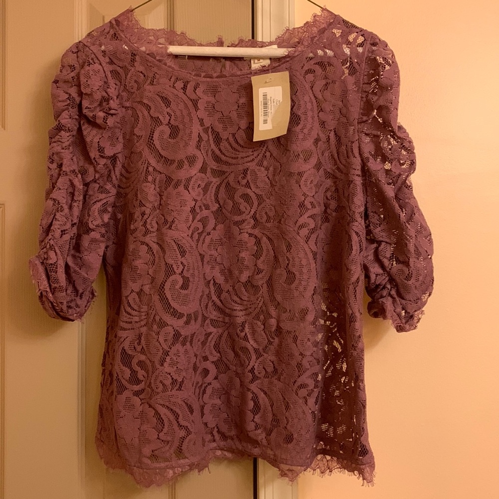 Women’s Sundance Lacey top  purple size M.   Tag still attached.   Very cute.